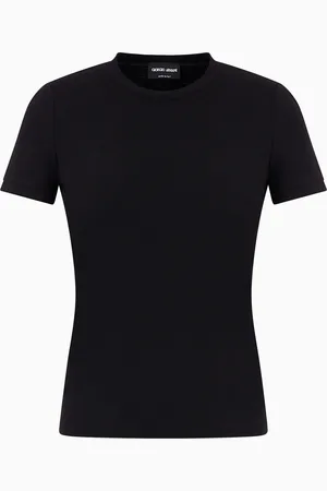 Giorgio Armani T-Shirt aus Stretch-Viskose-Jersey