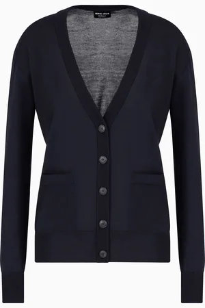 Giorgio Armani Langer Cardigan aus reinem Kaschmir