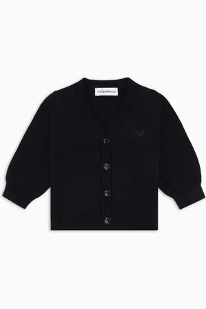 Emporio Armani Cardigan mit V-Ausschnitt aus Wollgemisch