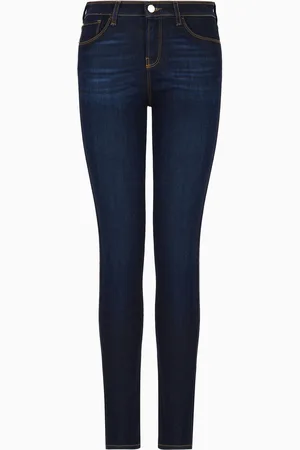 Emporio Armani Jeans J20 mit hohem Bund und sehr schmalem Bein, aus Viskose-Denim
