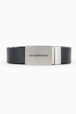 Emporio Armani Wendegürtel aus Leder mit Logo-Schnalle