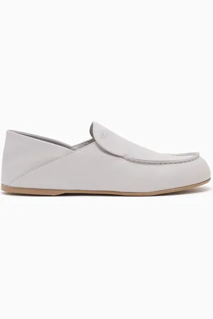 Emporio Armani Leder-Mokassins mit Mikroadler