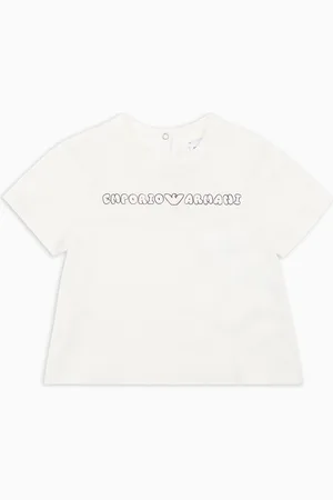 Emporio Armani ASV T-Shirt aus Jersey mit Zeichentrick-EA-Logo