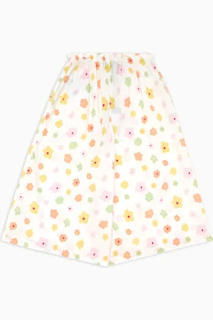 Emporio Armani Culotte-Hose aus Popeline mit Allover-Print