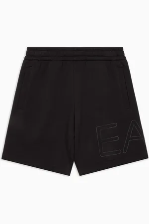 EA7 Logo Series Boy Bermudashorts aus Baumwolle