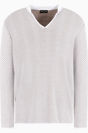 Giorgio Armani Pullover aus Kaschmir-, Viskose- und Seiden-Jacquard