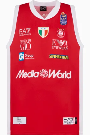EA7 Replika-Tanktop der Olimpia Milano 24/25 Championship