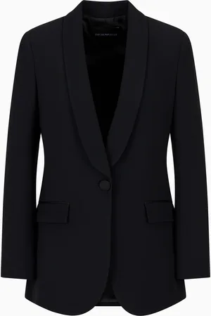 Emporio Armani Jacke mit Schalkragen aus Envers-Satin