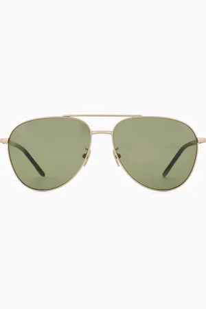 Giorgio Armani Sonnenbrille für Herren mit Pilotenfassung
