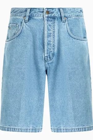 Emporio Armani Bermudashorts im Five-Pocket-Stil aus ausgewaschenem Denim