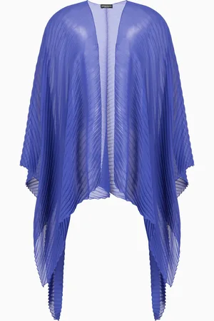 Emporio Armani Chiffonumhang mit Schmetterlings-Plissee