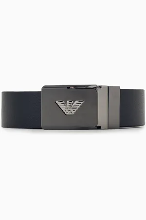 Emporio Armani Gürtel aus Leder mit Logo-Schnalle aus Metall