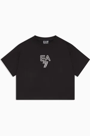 EA7 Visibility Girl Baumwoll-T-Shirt mit Rundhalsausschnitt