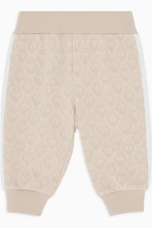 Emporio Armani ASV Joggerhose in einem Jersey in Jacquard-Verarbeitung mit Allover-Adler