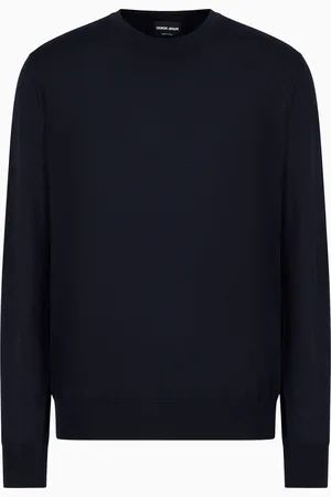 Giorgio Armani Pullover mit Rundhalsausschnitt aus Schurwolle
