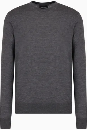 Giorgio Armani Pullover mit Rundhalsausschnitt aus Schurwolle