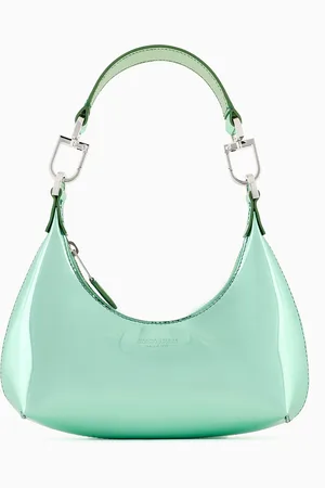 Giorgio Armani Hobo Bag la Prima im Mini-Format aus laminiertem Leder