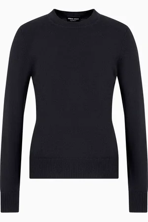 Giorgio Armani Pullover aus Kaschmir mit Bündchen in Rippenstrick