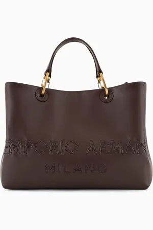 Emporio Armani Shopper MyEA aus geflochtenem Leder