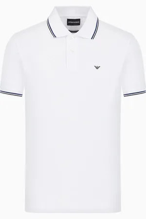 Emporio Armani Poloshirt Slim Fit aus Pikee mit Stretchanteil und Mikro-Adler