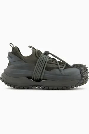 Emporio Armani Sneaker aus Mesh mit Gummi-Details und Tunnelzug