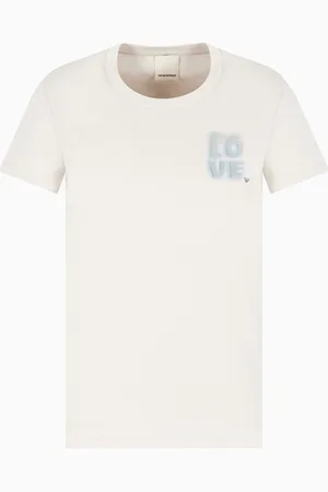 Emporio Armani Jersey-T-Shirt mit Maxi-Print der Peace ASV Sonderkollektion