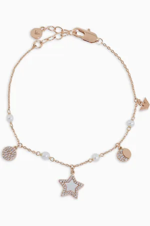 Emporio Armani Armband aus roségoldfarbenem Messing