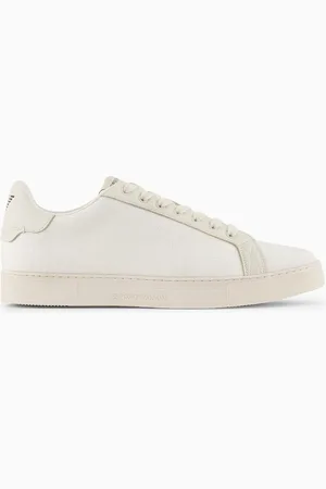 Emporio Armani Sneaker aus Nylon-Jacquard mit Allover-Adler