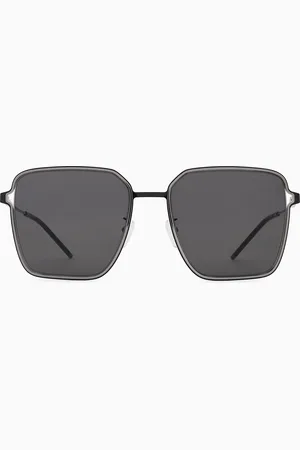 Emporio Armani Eckige Sonnenbrille in Asian Fit für Damen