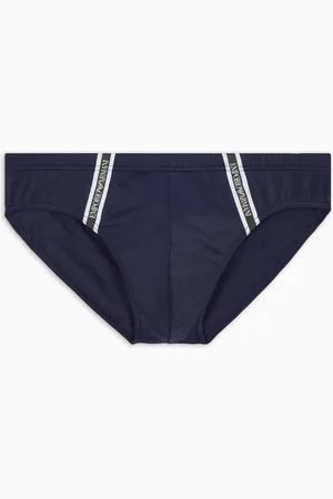 Emporio Armani ASV Badeslip aus recyceltem Nylon mit Logoband