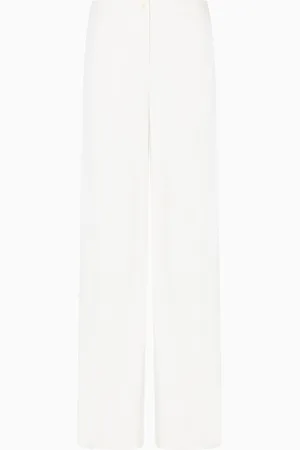 Emporio Armani Icon Palazzo-Hose aus kompaktem Pikee