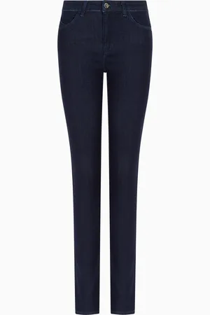 Emporio Armani Jeans J18 mit hohem Bund und schmal geschnittenem Bein aus Denim aus einem Lyocell-Mischgewebe