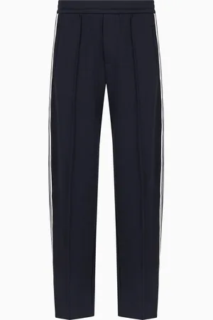 Emporio Armani ASV Hose aus Baumwoll-Sweat-Jersey mit Logo-Streifen