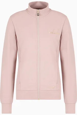 EA7 Evolution Sweatshirt mit Rei??verschluss aus elastischer Viskose-Mischung