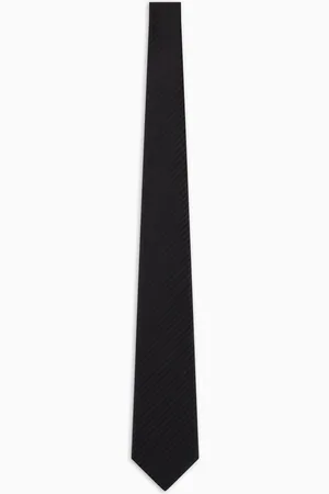 Emporio Armani Krawatte aus reiner Seide mit kleinem Jacquard-Motiv