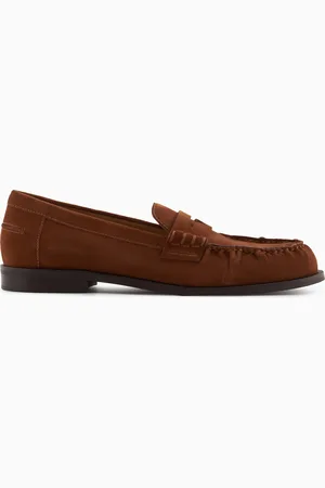 Emporio Armani Mokassins aus Veloursleder