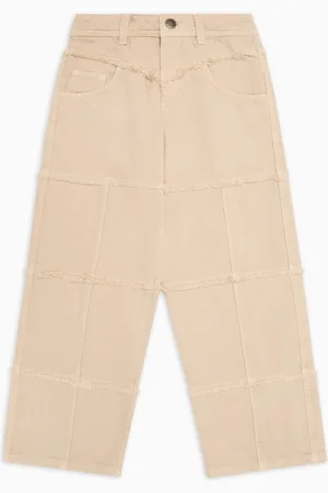 Emporio Armani Stückgefärbte Jeans aus Denim mit Fransendetails