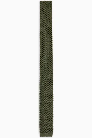Emporio Armani Mikroperforierte Strickkrawatte aus reiner Seide