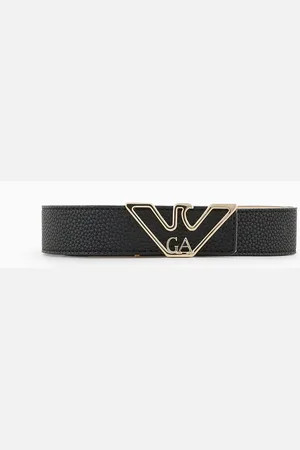 Emporio Armani Gürtel mit Adler-Plakette mit Hirsch-Print