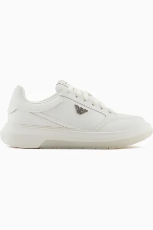 Emporio Armani Sneaker aus neu aufbereitetem Saffiano