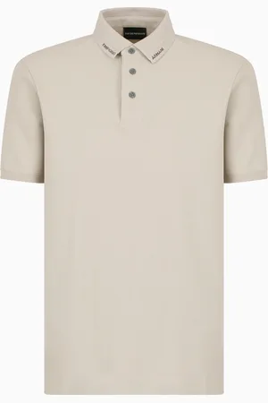 Emporio Armani Poloshirt aus Jersey mit Logo-Kragen