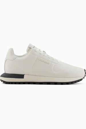 Emporio Armani Sneaker aus Leder mit thermogeformten Details