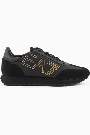 EA7 Black and White Vintage-Sneaker