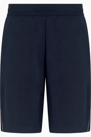 EA7 Logo Series Bermudashorts aus Baumwollgemisch