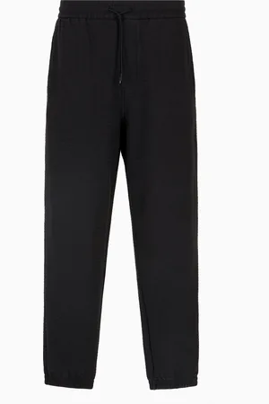 Emporio Armani ASV Jogginghose aus einer Jersey-Lyocell-Mischung mit Allover-Schriftzug