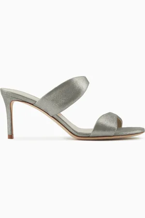 Giorgio Armani Sandalen mit Absatz, gefertigt aus fließendem Veloursleder