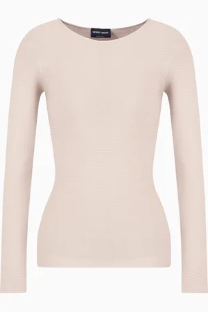 Giorgio Armani Pullover mit langen Ärmeln aus Viskose in Links-Verarbeitung
