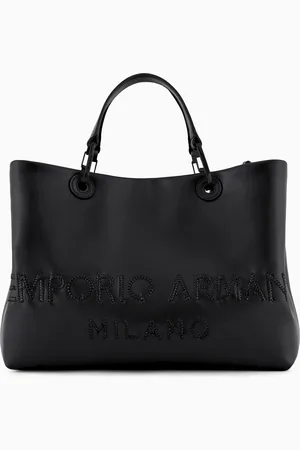 Emporio Armani Shopper MyEA aus geflochtenem Leder