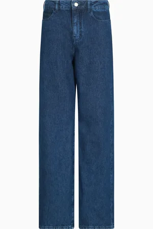 Emporio Armani J8B-Jeans mit mittelhohem Bund, weitem Bein und aus Denim