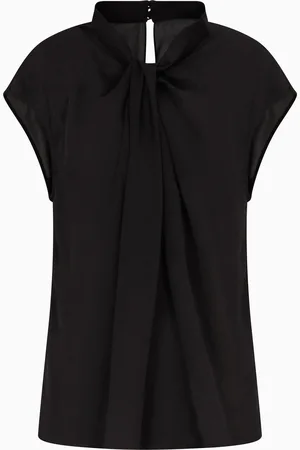 Giorgio Armani Bluse aus doppeltem, gewaschenem Seiden-Georgette
